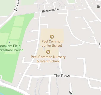 map for Peel Common Infant School and Nursery Unit