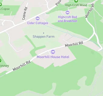 map for MOORHILL HOUSE