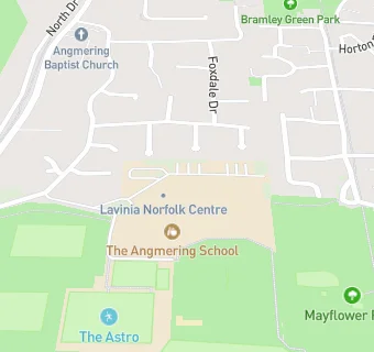 map for The Angmering School