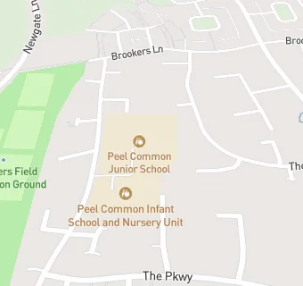 map for Peel Common Junior School