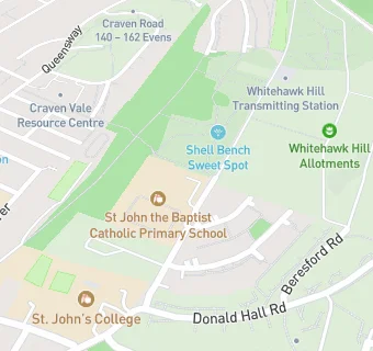 map for St John the Baptist Catholic Primary School