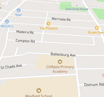 map for Cliffdale Primary Academy