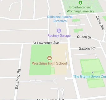 map for Worthing High School