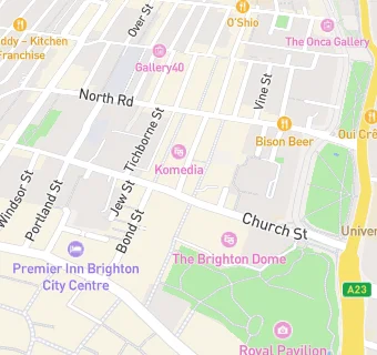 map for Pizza Express