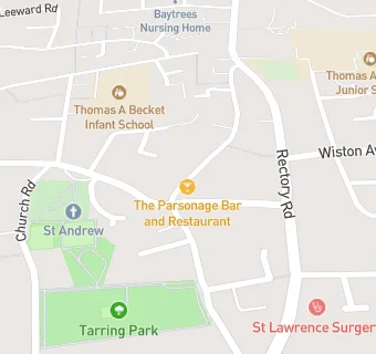 map for The Parsonage Restaurant