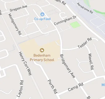 map for Bedenham Junior School