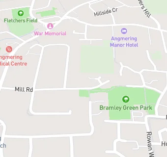 map for Angmering Village Greens