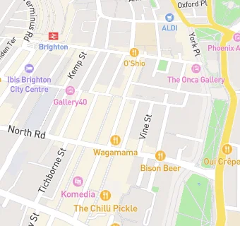 map for Wagamama