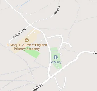 map for Thorncombe St Marys Primary School