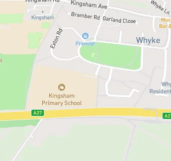 map for Kingsham Primary School