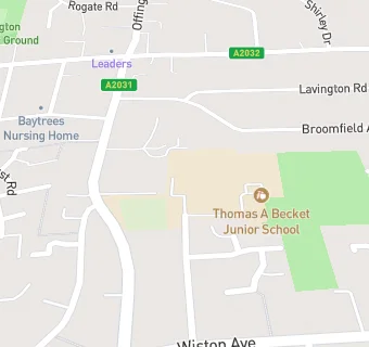 map for Chartwells at Thomas A Becket School