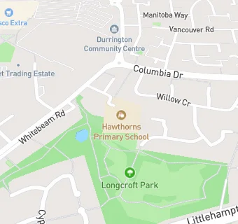 map for Chartwells at Hawthorns School