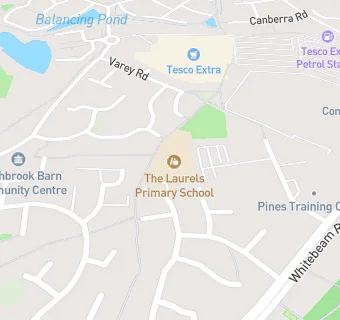 map for The Laurels Primary School, Worthing