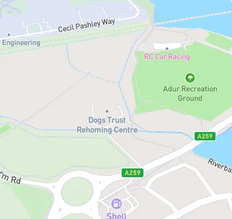 map for Adur Outdoor Activities Centre