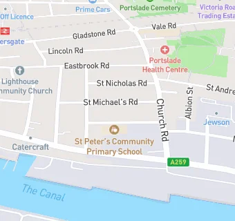 map for St Peter's Primary School After School Club