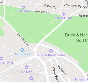 map for Exclusive Bude