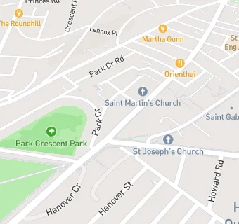 map for Park Crescent Health Centre