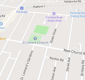 map for St Leonard's Community Cafe