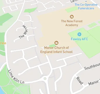 map for Manor Church of England Infant School