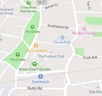 map for Southwick Sports and Social Club