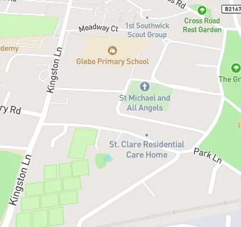 map for St Clare Residential Care Home