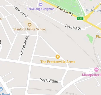 map for Prestonville Arms (Wet Sales)