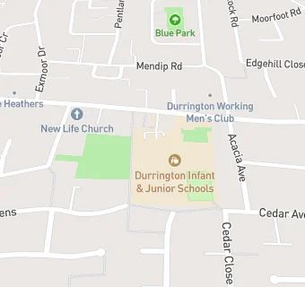 map for Durrington Junior School