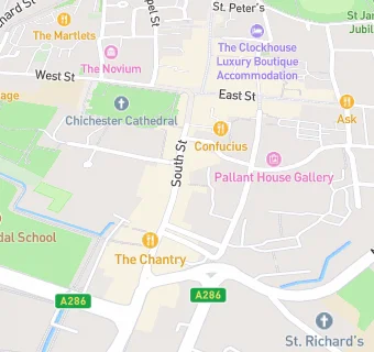 map for Mydentist, South Street, Chichester