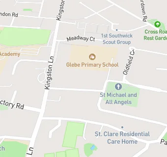 map for The Pantry Catering at Glebe Primary School