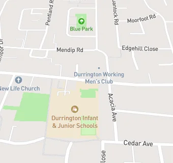 map for Durrington Infant School