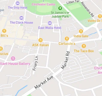 map for Chichester District Foodbank