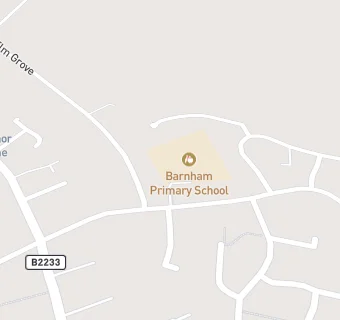 map for Barnham Primary School