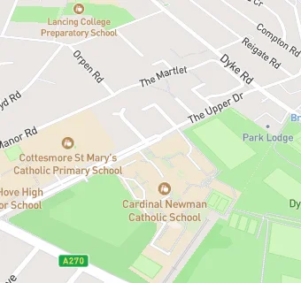 map for Cottesmore St Mary's Primary School