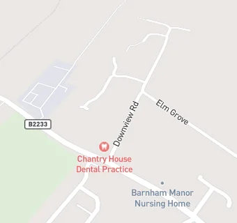 map for Chantry House Dental Practice