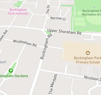 map for Chartwells at Buckingham Park School