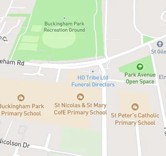 map for St Nicolas & St Mary CofE(Aided) Primary School