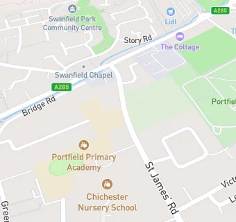 map for Portfield Community Primary School