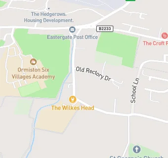 map for Eastergate Church of England Primary School