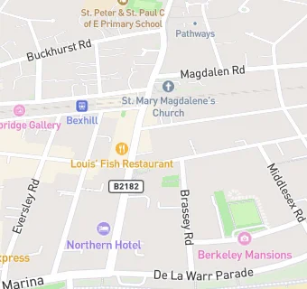 map for Mydentist, Cantelupe Road, Bexhill-On-Sea