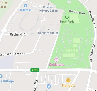 map for Hove Park Cafe