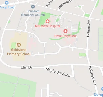 map for Martlets Hospice