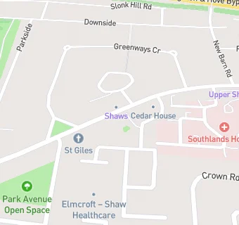 map for Northbourne Medical Centre