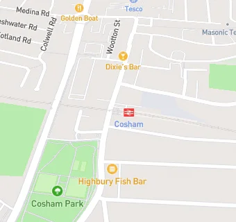 map for Cosham Food And Wine