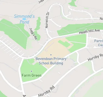 map for Bevendean Primary School and Nursery