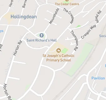 map for St Joseph's Catholic Primary School