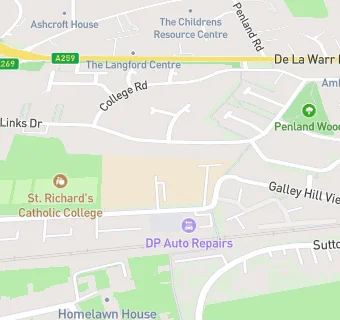 map for St Richard's Catholic College