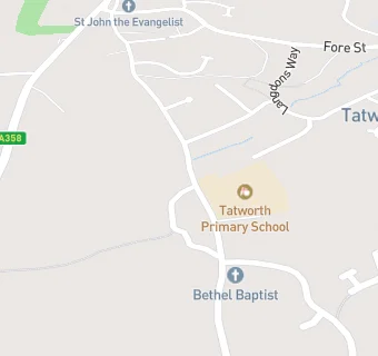 map for Tatworth County Primary School