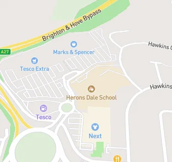 map for Herons Dale School