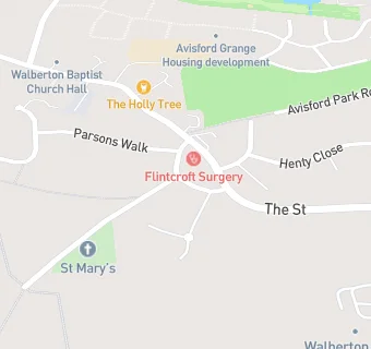 map for Flintcroft Surgery, The Street