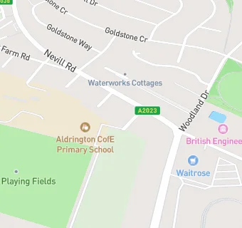 map for Aldrington Breakfast Club